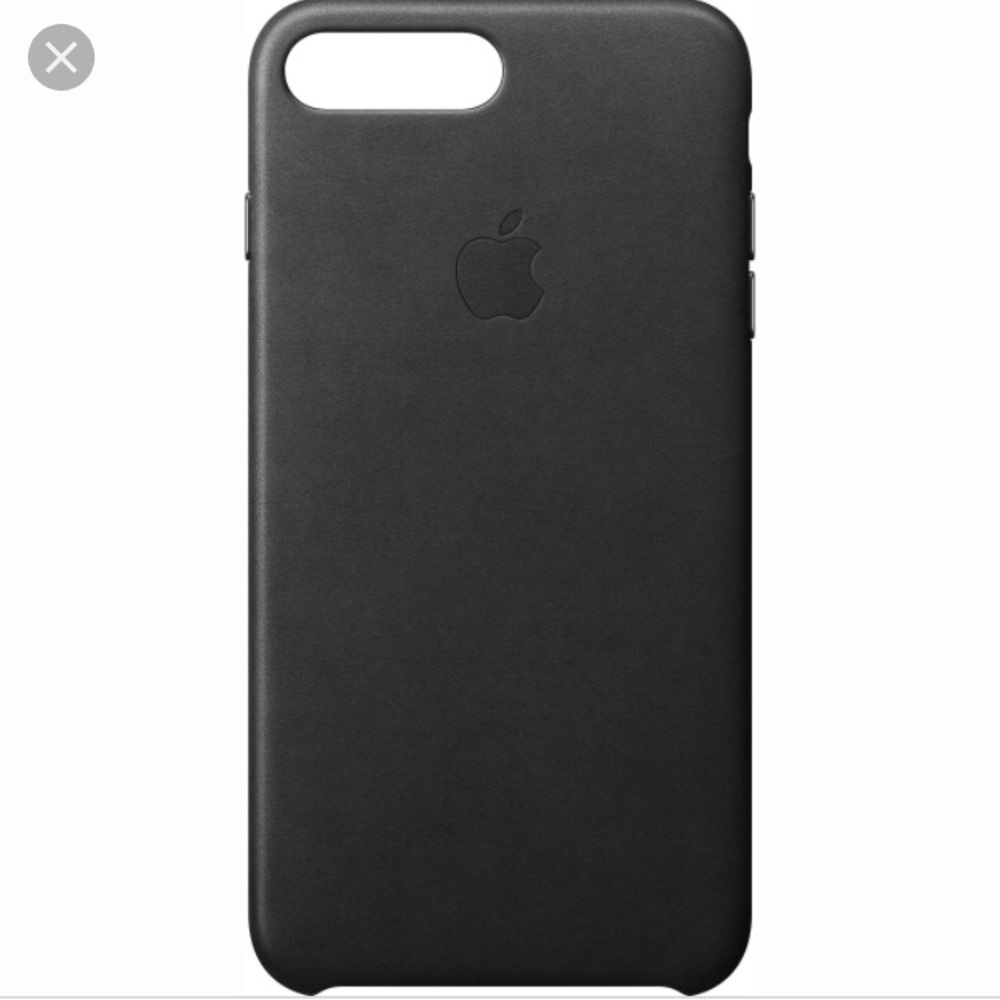 iPhone 7 Plus Black Leather Apple Case